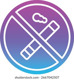 Kein Rauchvektorsymbol. Kann für Druck-, Mobil- und Web-Anwendungen verwendet werden.
