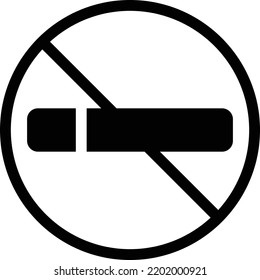 No Smoke Vector Illustration On Transparent Stock Vector (Royalty Free ...