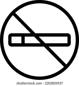 no smoke  Vector illustration on a transparent background. Premium quality symmbols. Thin line vector icons for concept and graphic design.
