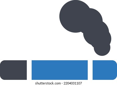 no hay ilustración del vector de humo en un fondo transparente. Símbolos de calidad superior. Iconos vectoriales de glifos para diseño de conceptos y gráficos. 
