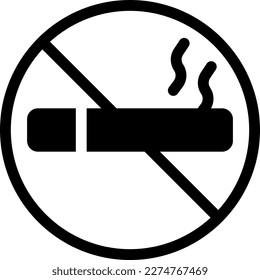 no hay ilustración del vector de humo en un fondo transparente. Símbolos de calidad superior. Iconos vectoriales de glifos para diseño de conceptos y gráficos.