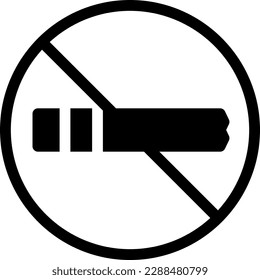no smoke  Vector illustration on a transparent background. Premium quality symmbols. Glyphs vector icons for concept and graphic design.