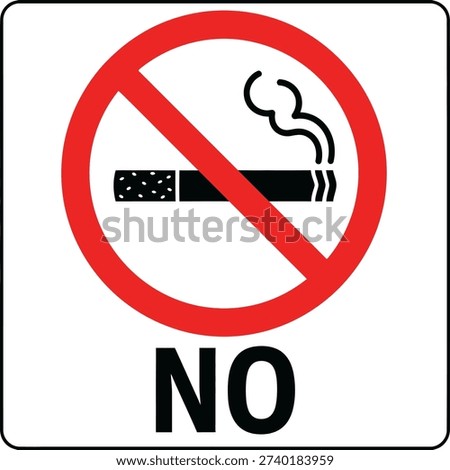 No smoking allowed sign vector icon