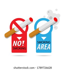 No smoking and Smoking area.