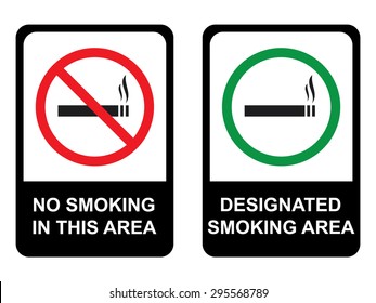 No Smoking And Smoking Area