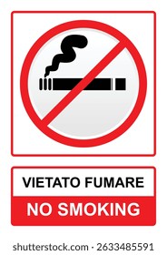 No Smoking area banner, flyer and poster