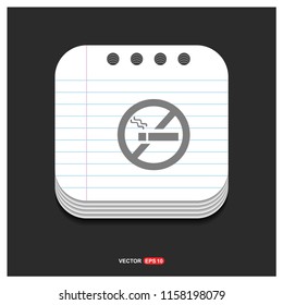 No smoking Area - Free vector icon