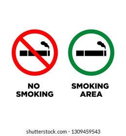 No Smoking Area icon. Editable vector 500x500 Pixel.