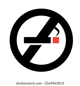 No smoking area icon or symbol