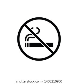 no smoking area icon vector illustration