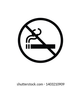 no smoking area icon vector illustration