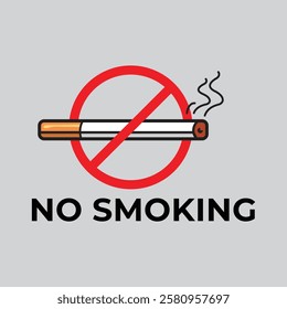 No smoking area icon vector illustration.