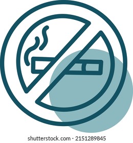 No fumar área, ilustración, vector sobre fondo blanco.