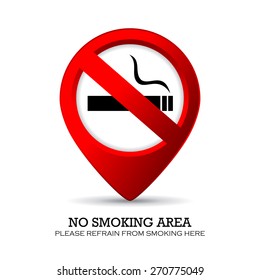 No Smoking Area Marker