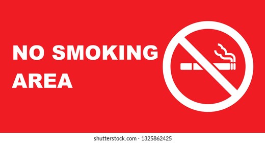 No smoking area sign icon symbol vector. eps 10