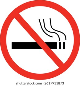 No smoking area sign printable stop symbol icon ban silhouette icon design template.no smoke. ban. graphics Cigarette. smoking for website Multi Series design development, on transparent background.