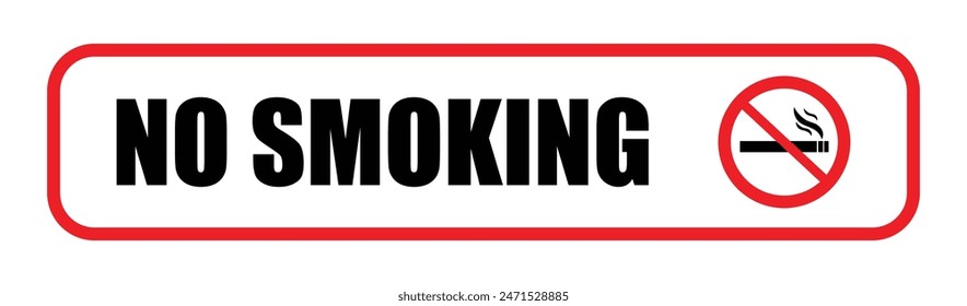 No smoking area. No smoking sign symbol vector illustration.