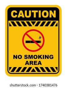 no smoking area sign vector