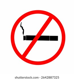 no smoking area sign vector illustration