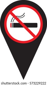 no smoking area sign vector