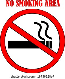 No smoking area. Smoking is an unhealthy behavior that can become an addiction