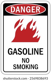 No smoking area warning sign