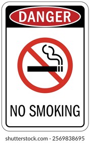 No smoking area warning sign