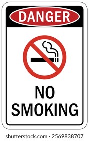 No smoking area warning sign