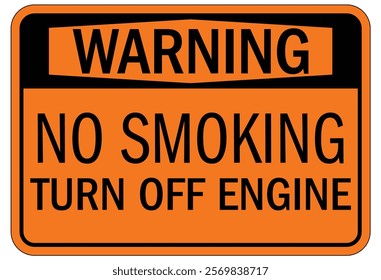 No smoking area warning sign