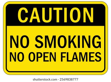 No smoking area warning sign