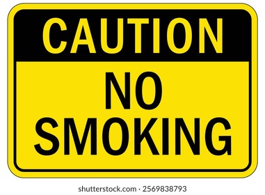 No smoking area warning sign