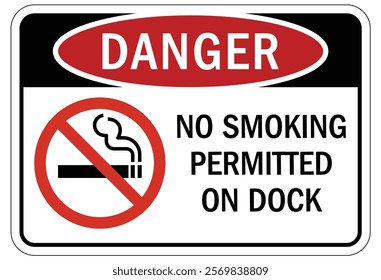 No smoking area warning sign