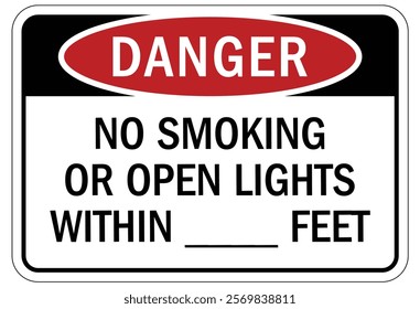 No smoking area warning sign