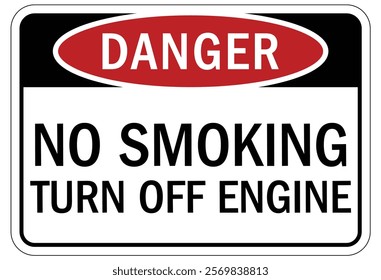 No smoking area warning sign