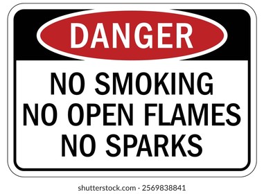 No smoking area warning sign