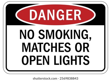 No smoking area warning sign