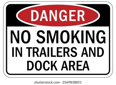 No smoking area warning sign