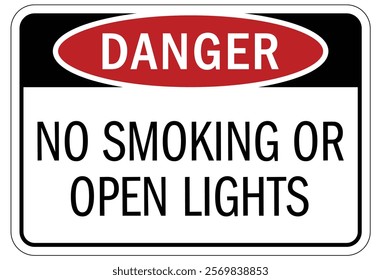 No smoking area warning sign