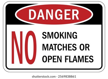 No smoking area warning sign