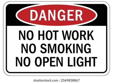 No smoking area warning sign