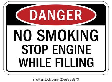 No smoking area warning sign