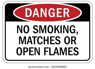 No smoking area warning sign