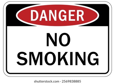 No smoking area warning sign