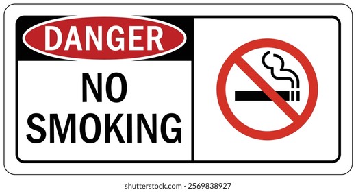 No smoking area warning sign