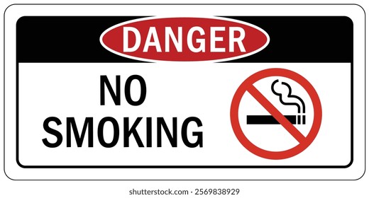 No smoking area warning sign