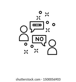 No smoking, avatars icon. Element of quit smoking icon