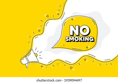 No smoking banner. Stop smoke sign. Vector