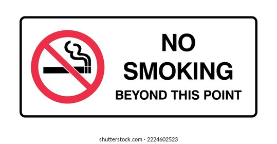 No Fumar Más Allá De Este Punto - Señales De Prohibición - Sin Fumar Flammable - No Se Permite Fumar, Material Flammable, Trabajo, Área De Almacenamiento,