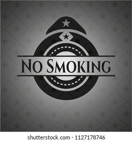 No Smoking black emblem. Vintage.