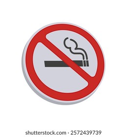 No Smoking Board, Exhibition Vector illustration Isolated